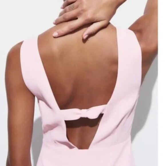 ZARA Jewel Button Pinafore Dress - Picture 2 of 9